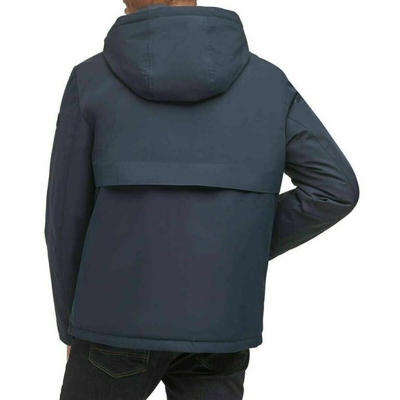 Tommy Hilfiger Men's Performance Hooded Jacket Blue navy Size XL - Picture 6 of 6
